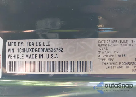 2021 Jeep Wrangler Unlimited Sport 4X4 from USA, damaged, VIN 1C4HJXDG0MW526762